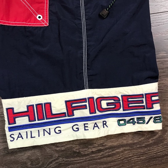 Tommy Hilfiger Authentic Sailing Gear Men’s 1988 Vintage Swim Trunk Shorts Sz L - Picture 11 of 14